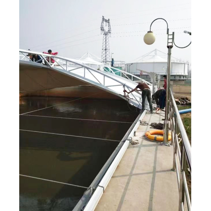 污水加盖膜结构