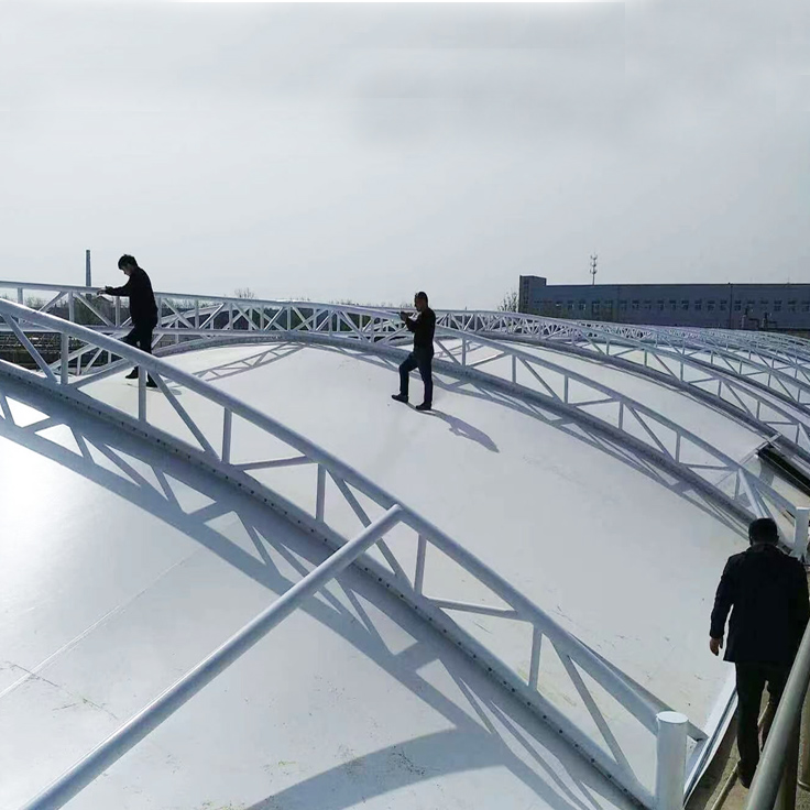 污水加盖膜结构